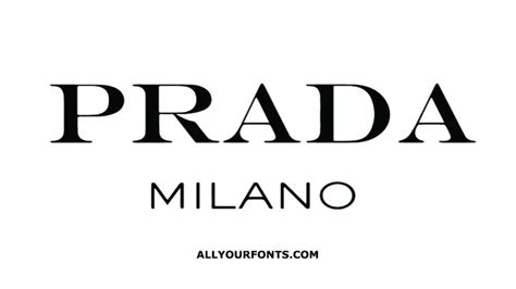 what font is the prada logo|Prada font free download.